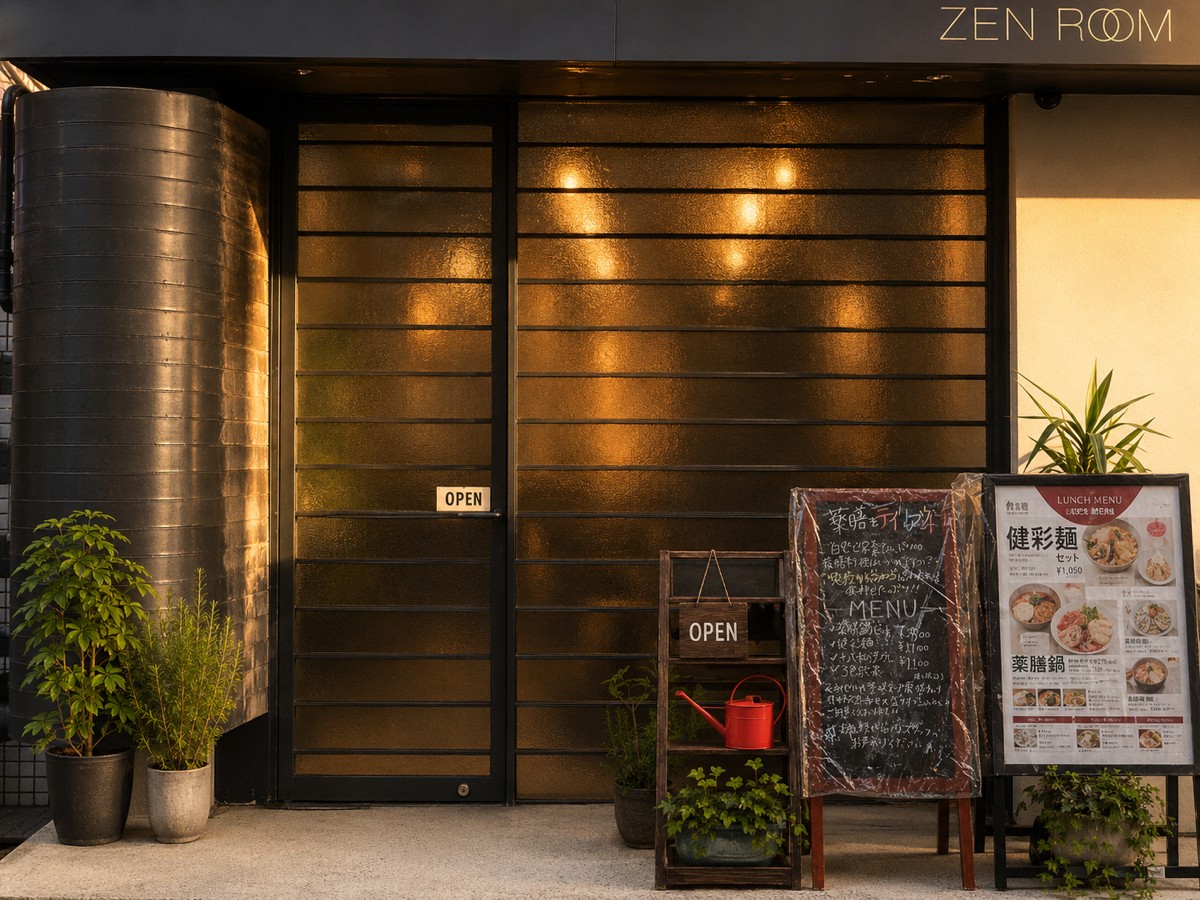 ZEN ROOM自由が丘の店舗入口